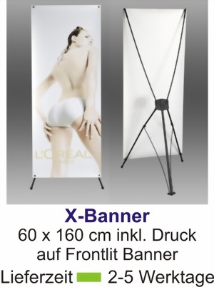 x-Banner inkl. Druck